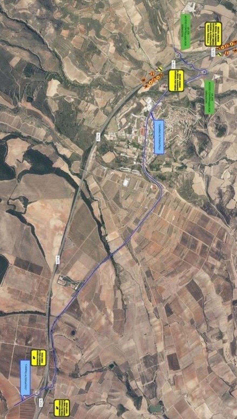 La N-232 sufrirá desde este lunes afecciones al tráfico por las obras de mejora del pavimento a la altura de Ausejo