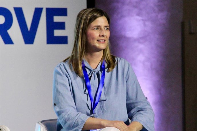 Carolina Agudo en la Interparlamentaria del Partido Popular en Sevilla.