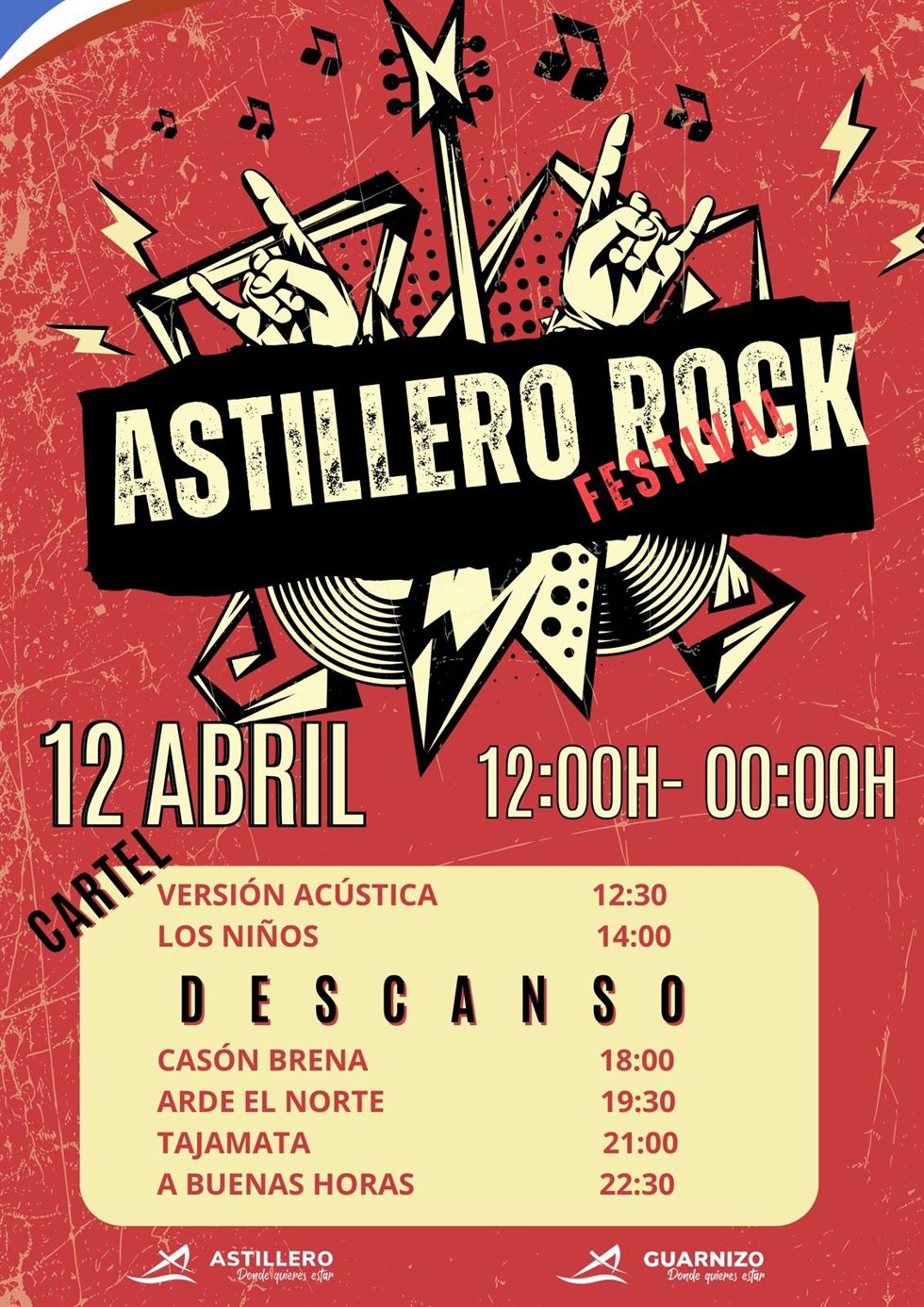 Astillero celebrará el 12 de abril una jornada de rock con el 'Astillero Rock Festival'