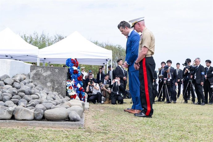 El secretario de Defensa de EEUU, Pete Hegseth, conmemora el 80º anversario de Iwojima