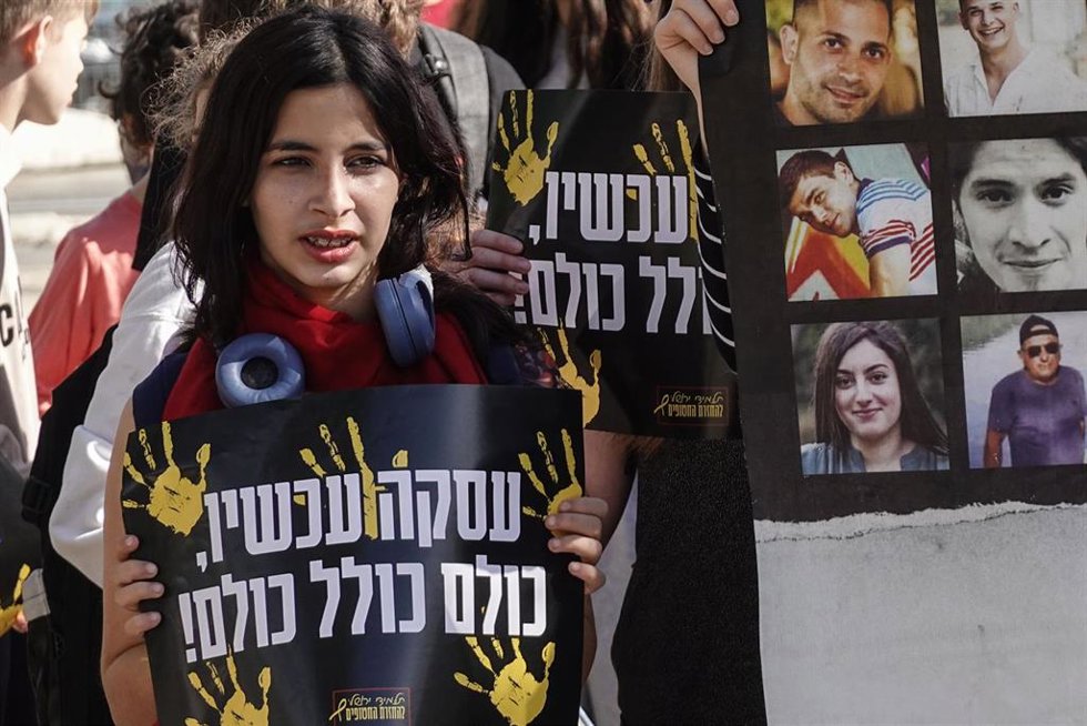 Protestas por la liberación de rehenes en Gaza 