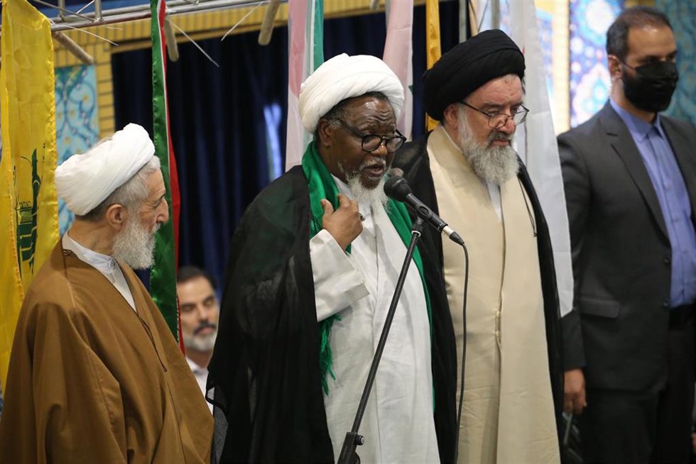 Archivo - Ibrahim Zakkazy, líder del MIN nigeriano, durante una visita a Teherán (Irán)