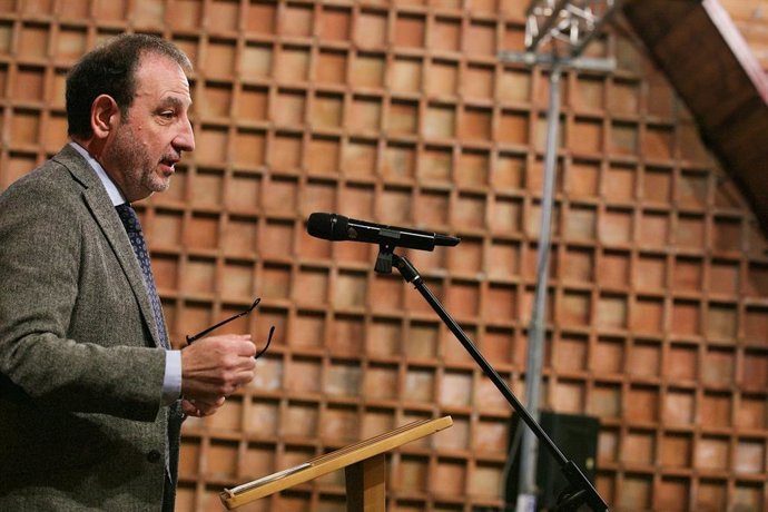 El conseller de Justicia y Calidad Democrática, Ramon Espadaler, durante el III Congrés Internacional La Guerra Civil a les Terres de l’Ebre (1936-1939)