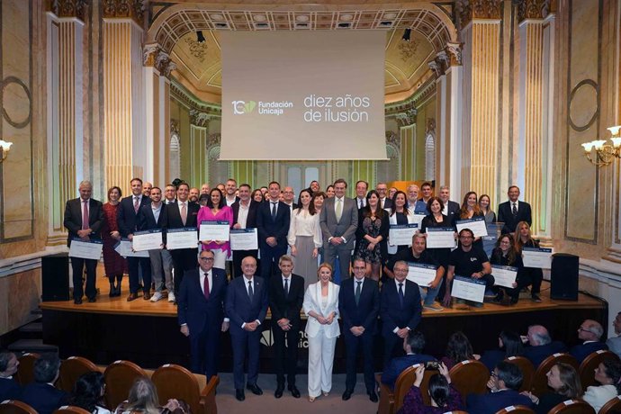 Fundación Unicaja clausura su décimo aniversario anunciando los proyectos sociales y mediambientales elegidos.