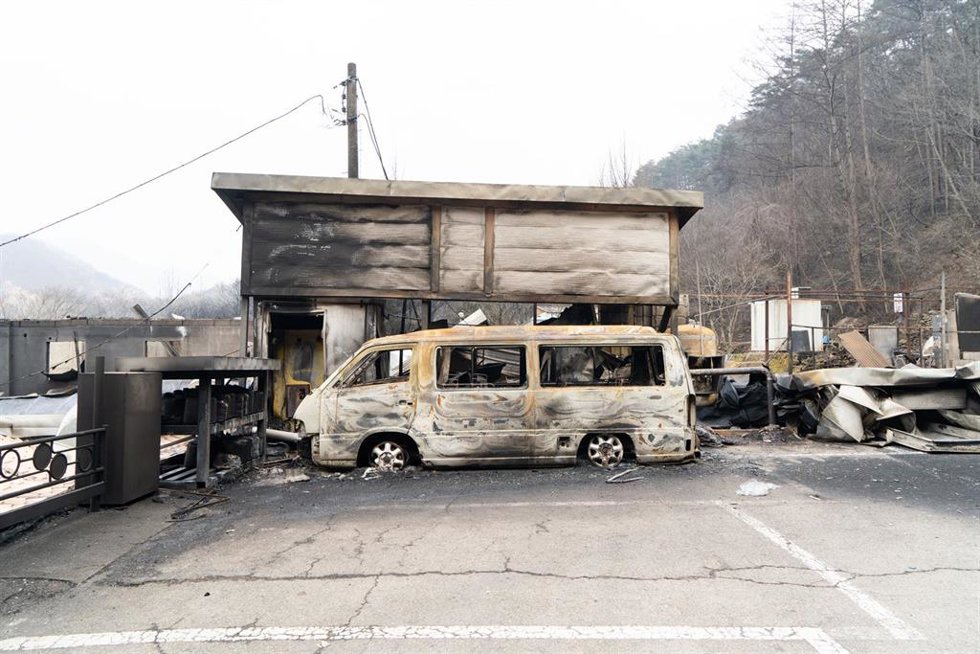 Incendios forestales en Corea del Sur.