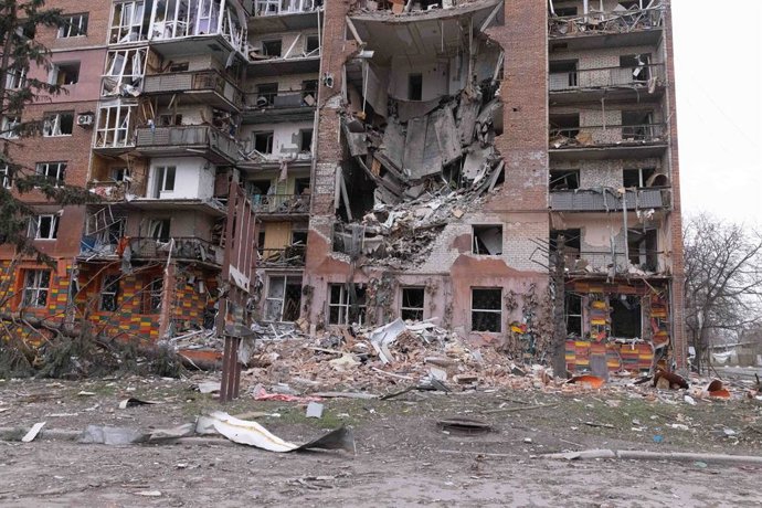 16 de março de 2025, Kharkiv, Kharkiv, Ucrânia: Os moradores de Pokrovsk continuam a se refugiar dos constantes bombardeios russos