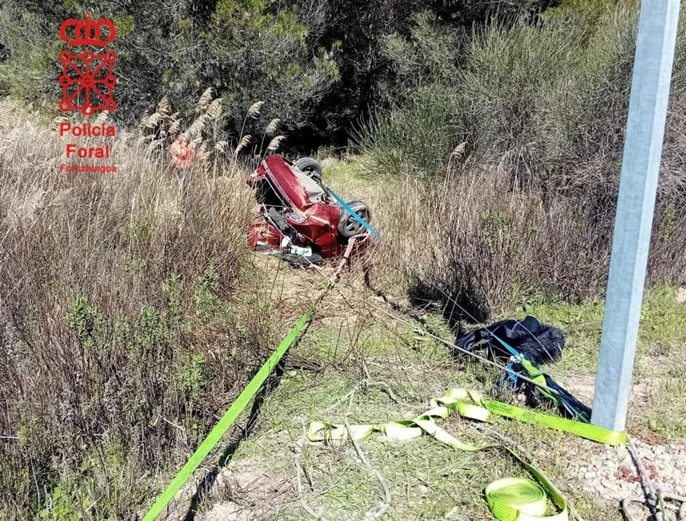 Imagen de vehículo accidentado.