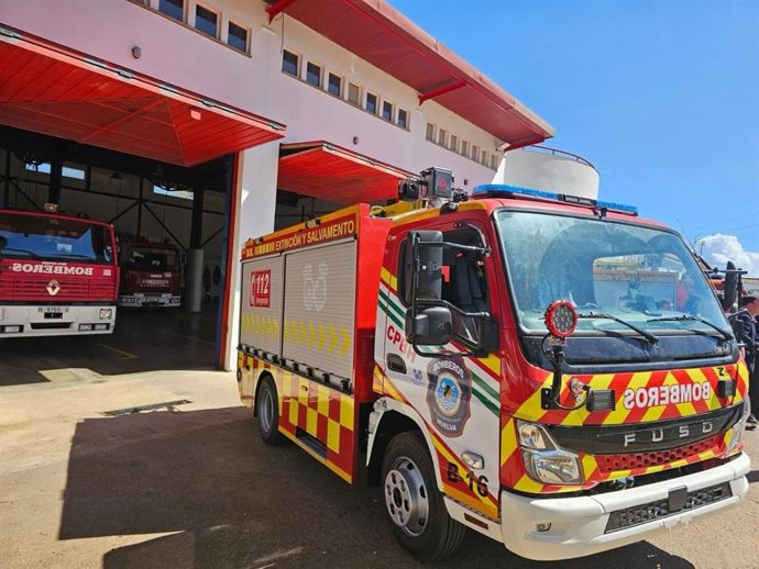 Camión del Consorcio Provincial de Bomberos de Huelva.