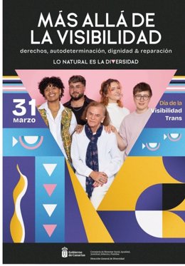 Cartel de la campaña de Canarias por el Día de la Visibilidad Trans