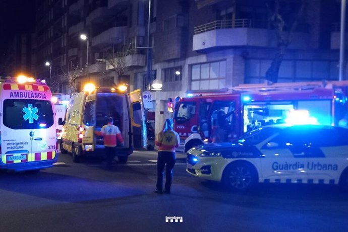 Imatge de l'operatiu d'emergències