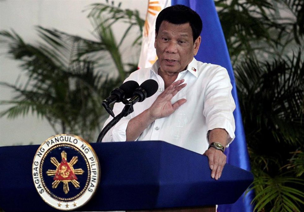 Archivo - El expresidente de Filipinas Rodrigo Duterte en una imagen de archivo.