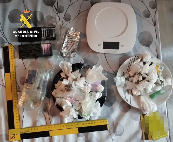 Droga incautada en Aranda de Duero (Burgos).