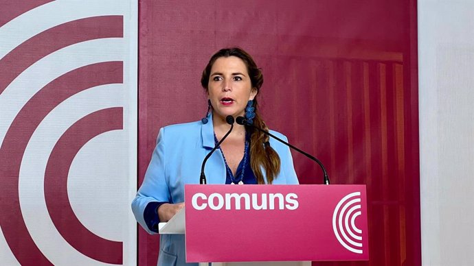 La coordinadora dels Comuns, Candela López