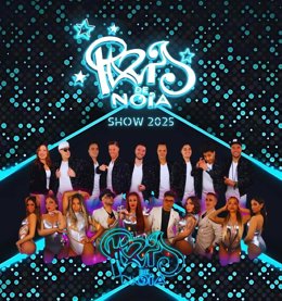 Cartel de la orquesta 'Paris de Noia'.