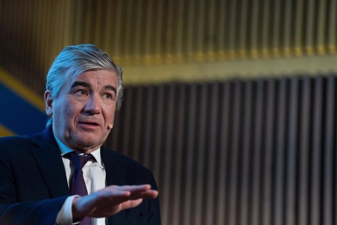 El presidente de Naturgy Francisco Reynés, durante la jornada sobre Catalunya 'Hacia un crecimiento sostenible', de 'Expansión', en el Recinte Modernista Sant Pau, a 31 de marzo de 2025, en Barcelona, Cataluña (España).