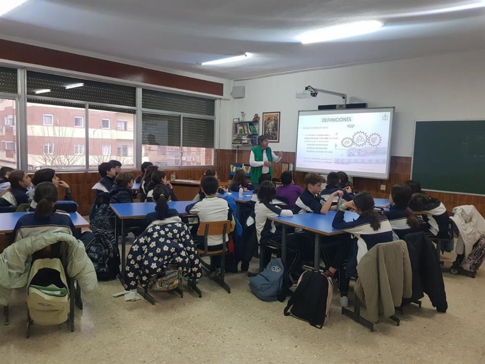 Interior de un centro escolar