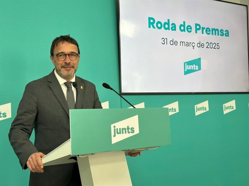 El portavoz de Junts, Josep Rius