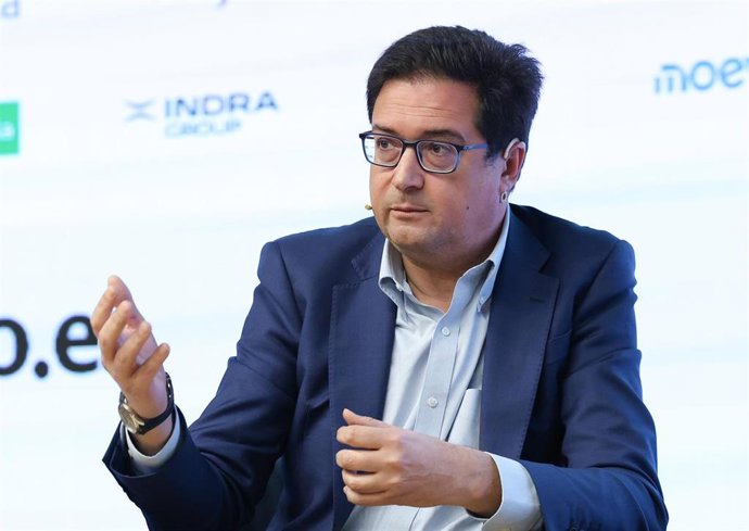 El ministro para la Transformación Digital y de la Función Pública, Óscar López, durante la segunda jornada de la V edición del foro ‘Fondos Europeos’ de elDiario.es, en El Beatriz Madrid