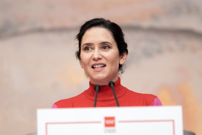 La presidenta de la Comunidad de Madrid, Isabel Díaz Ayuso, presenta la Estrategia Madrileña de Atención a Personas con Discapacidad-Horizonte 2028