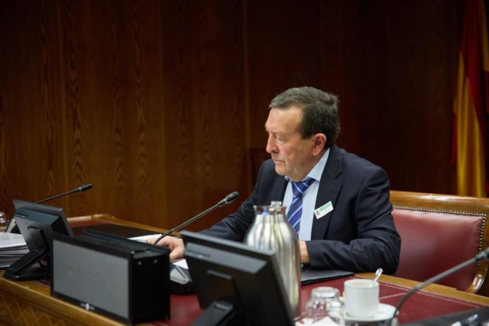 El ingeniero de Caminos, Canales y Puertos, Teodoro Velázquez Rodríguez, en el Senado, a 31 de marzo de 2025, en Madrid (España).