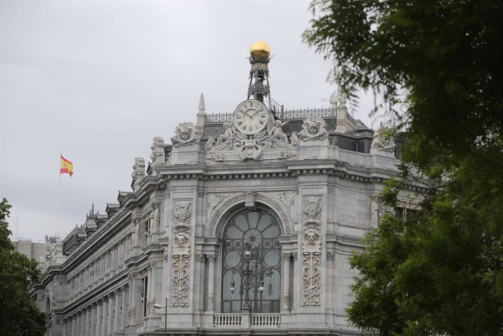 Archivo - Cúpula de la sede del Banco de España.