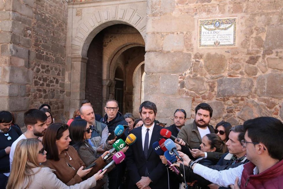 El ministro de Cultura, Ernest Urtasun, en Toledo.