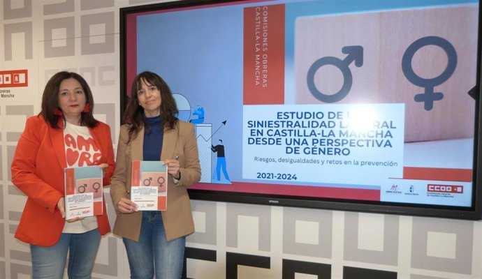 Presentación del estudio 'La siniestralidad laboral en Castilla-La Mancha desde una perspectiva de género. Riesgos, desigualdades y retos en la prevención' de CCOO C-LM.