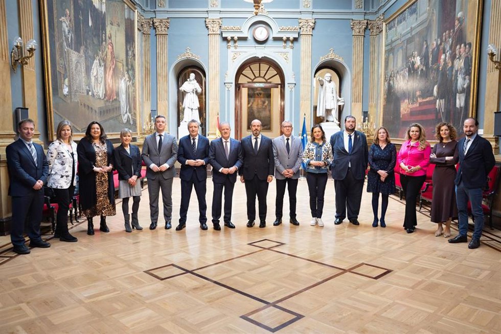 Javier Fernández en la presentación del 'Estudio sobre la Percepción de los Avances en la España Rural'