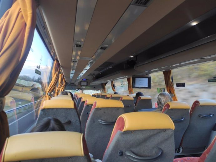 Imagen de recurso de un autobús interurbano.