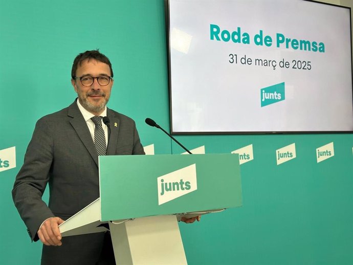 El portaveu de Junts, Josep Rius