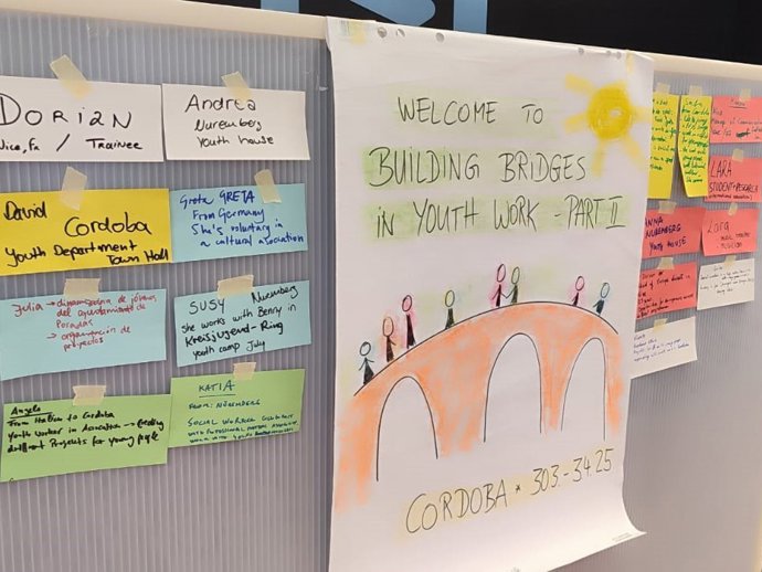 Trabajo de las jornadas técnicas 'Tramando Puentes' con profesionales de Núremberg.