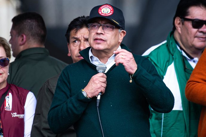 Archivo - Arquivo - Gustavo Petro, presidente da Colômbia