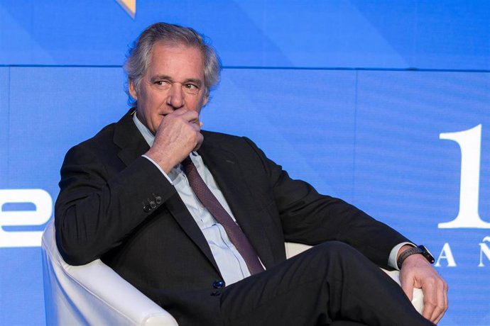 El presidente y CEO de Acciona, José Manuel Entrecanales, durante la inauguración de la V edición del foro económico español ‘Wake Up, Spain!’