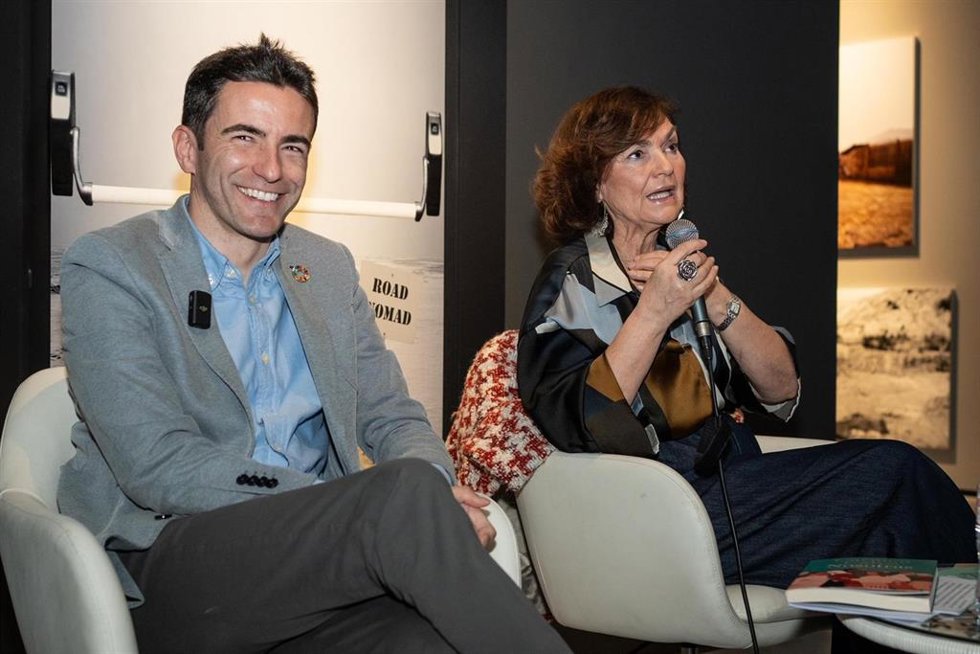 Pedro Casares y Carmen Calvo