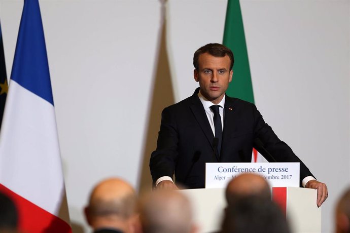 Archivo - El presidente francés, Emmanuel Macron (archivo)