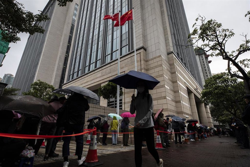 Archivo - Imagen de archivo del juicio contra disidentes en Hong Kong