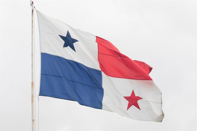 Archivo - 26 de janeiro de 2025, Panamá, PANAMÁ: Bandeira nacional do Panamá