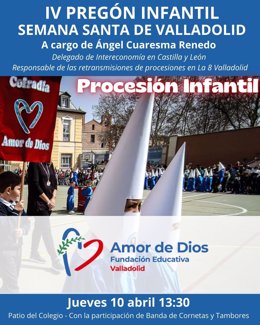 El periodista Ángel Cuaresma pronunciará el IV Pregón Infantil de la Semana Santa de Valladolid