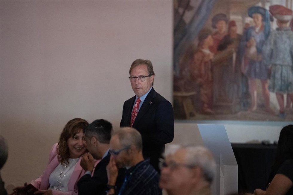 Archivo - El presidente de la Cámara de Comercio, Josep Santacreu