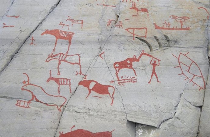 Escenas de caza en arte rupestre