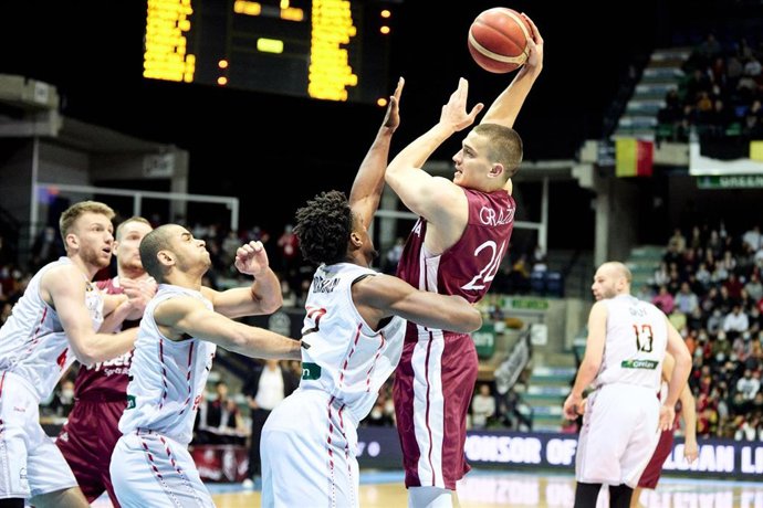 Archivo - Andrejs Grazulis en la FIBA World Cup 2023