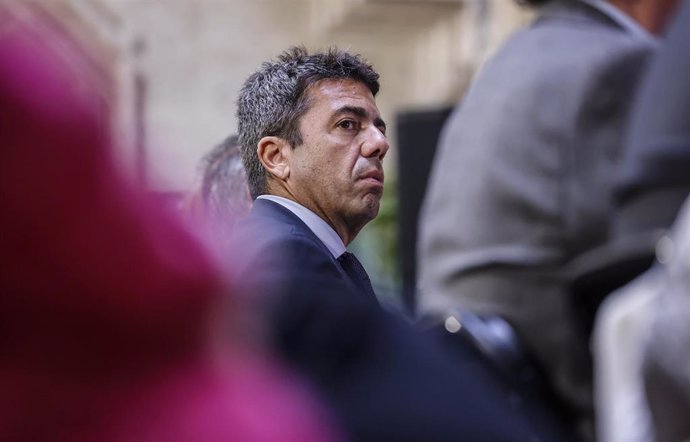 El president de la Generalitat, Carlos Mazón, preside la presentación del Plan de Promoción Exterior 2025 del IVACE+i Internacional, en el Palau de la Generalitat