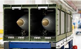 Archivo - Misil balístico de precisión modelo PsRM del Ejército de los Estados Unidos.