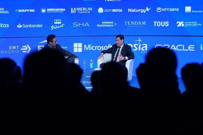 Juanma Moreno, este martes en Madrid