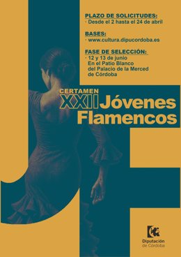 Cartel del XXII Certamen de Jóvenes Flamencos.