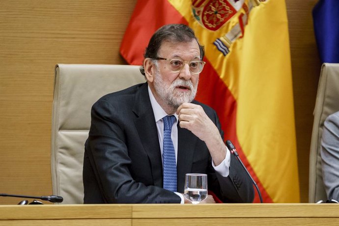 El expresidente del gobierno, Mariano Rajoy, en el Congreso de los Diputados.