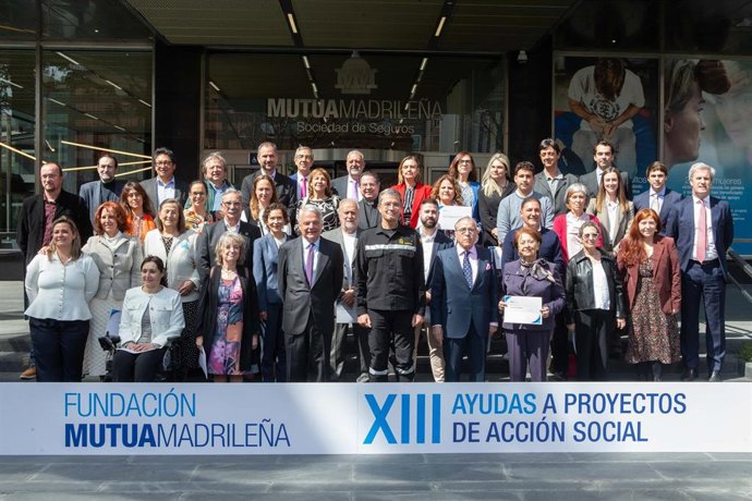 Ceremonia de entrega de la XIII Convocatoria de Ayudas a Proyectos de Acción Social de Fundación Mutua Madrileña