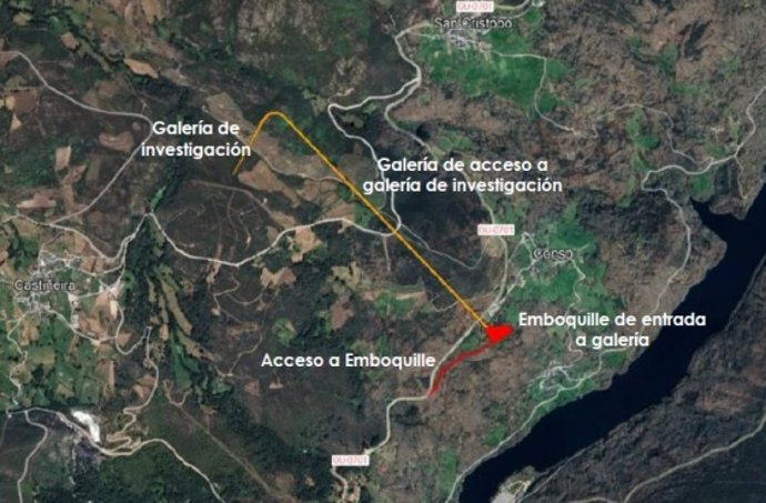 Una de las imágenes que recoge el informe sobre el megaproyecto de Iberdrola en Vilariño de Conso
