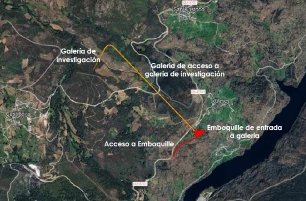 Una de las imágenes que recoge el informe sobre el megaproyecto de Iberdrola en Vilariño de Conso