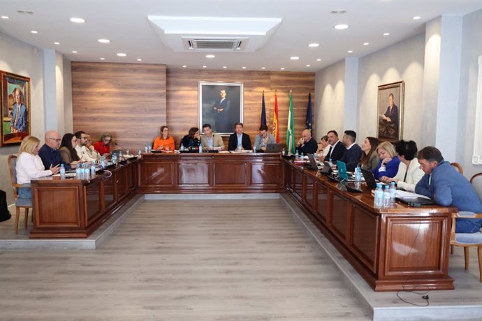 Imagen de archivo de un pleno en el Ayuntamiento de Torrox.